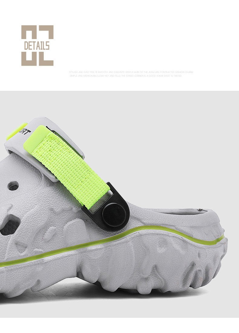 2025 Summer New Breathable Soft-Sole Outdoor Sports Sandals  Versatile Casual Two-Way Trendy Sandals