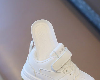 Children's White Shoes Spring and Autumn Kid's Sports Shoe Anti slip Lightweight Boys Board Shoes Soft Sole Baby Casual Shoes