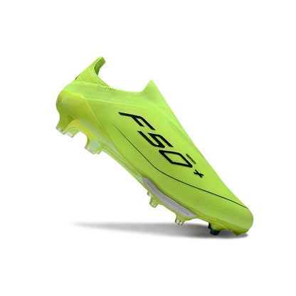 Pro Without-Lace Mens Soccer Shoes SLIP-ON Non-Slip Turf Soccer Cleats for Youth TF/FG Training Football Boots Chuteira Campo