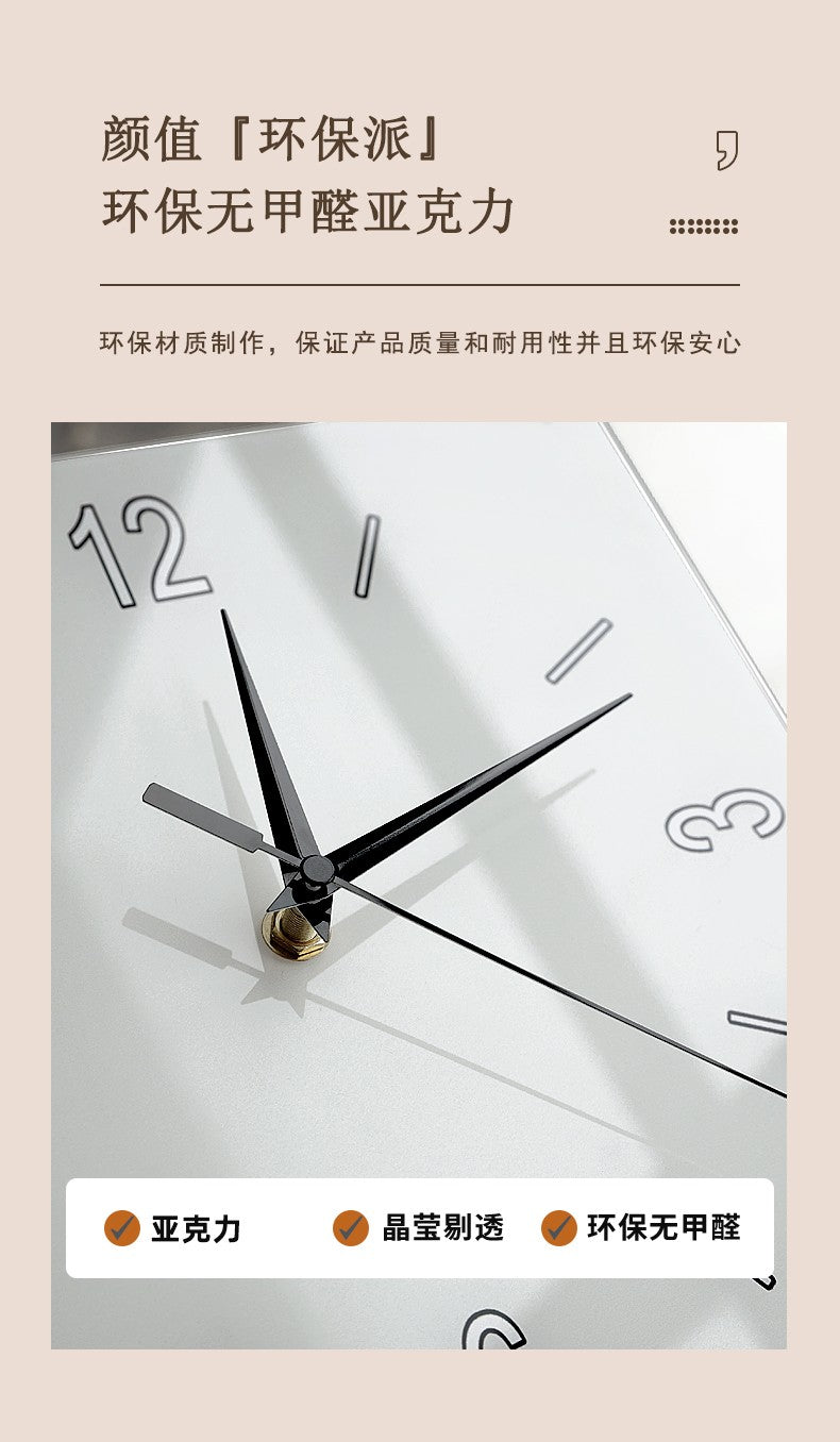 Double-sided Wall Clock Corner Perpetual Calendar Electronic Clock Medieval Style Without Punching Clock Wall Hanging