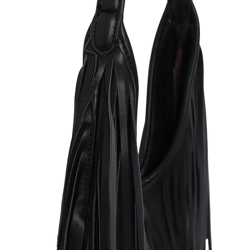 Long Tassels Women handbag Fashion Shoulder Bags for ladies hand bag Soft PU leather casual hobos armpit bag female Tote