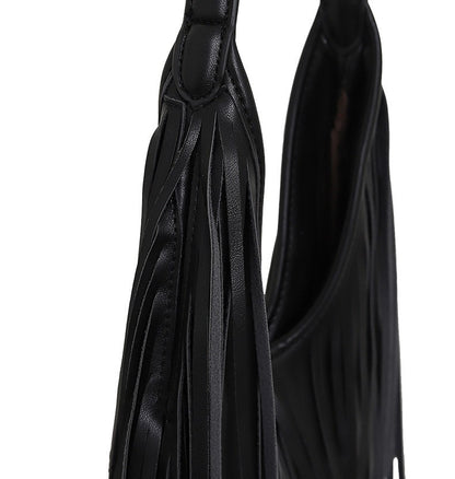 Long Tassels Women handbag Fashion Shoulder Bags for ladies hand bag Soft PU leather casual hobos armpit bag female Tote