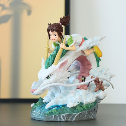 New Cartoon Anime Figure Ogino Chihiro And Nigihayami Kohakunushi Action Figures Pvc Action Model Doll Collectible Toy Gift