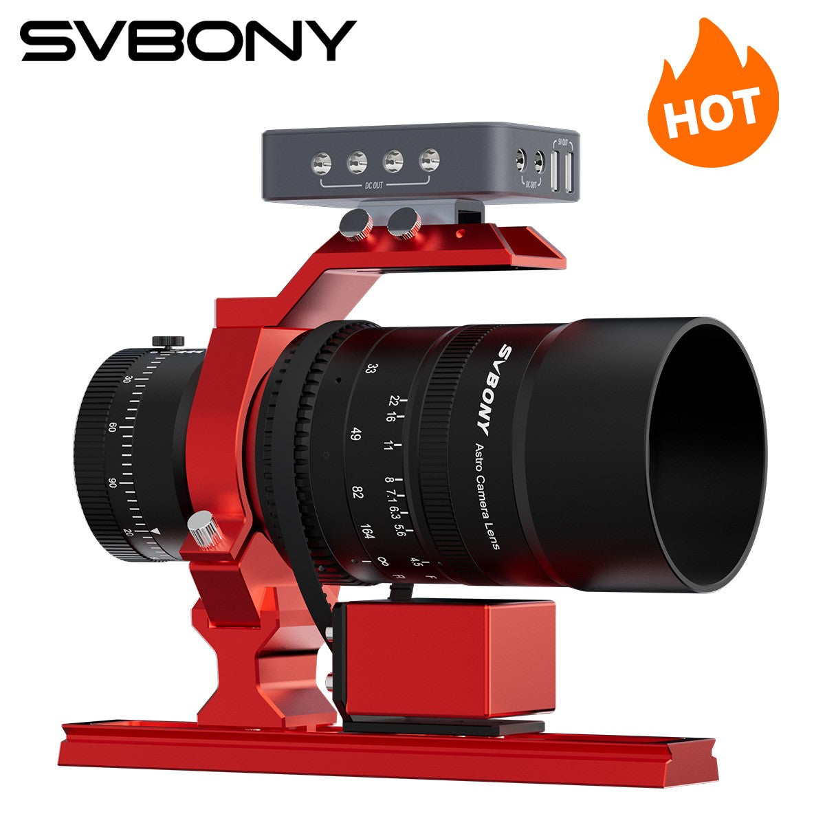 SVBONY Nova Atualização Telescópio para Astrofotografia APO SV555 e Placa de Cauda de Andorinha SV239 Vermelha para Astrofotografia