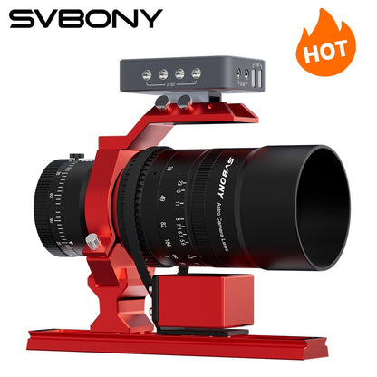 SVBONY Nova Atualização Telescópio para Astrofotografia APO SV555 e Placa de Cauda de Andorinha SV239 Vermelha para Astrofotografia
