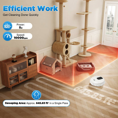 Wet and Ary Dual-Purpose Mopping Machine, Automatic Mopping Machine with a Spray Function, Smart Mopping Robot Spray Cleaner