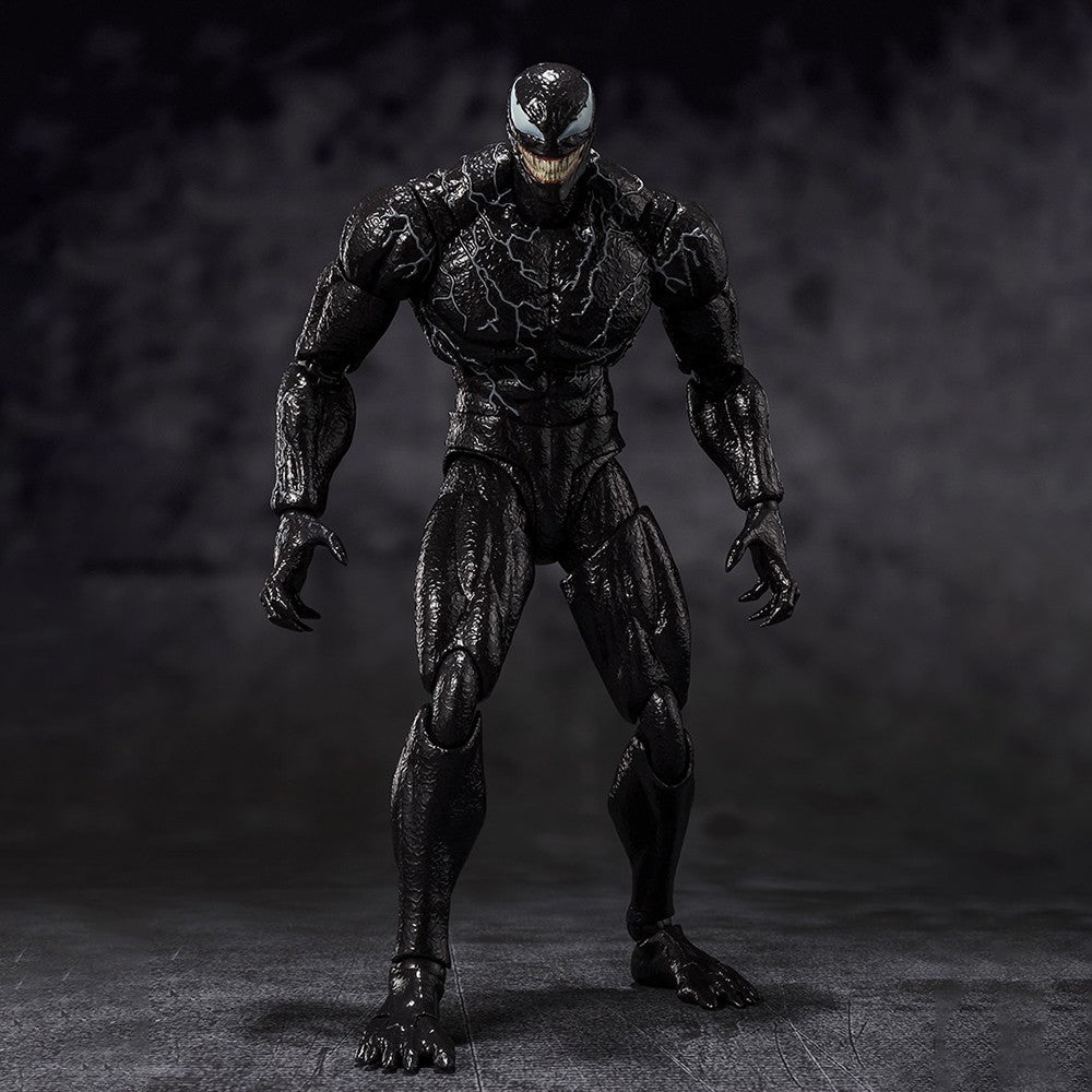 Original em Estoque Bandai Spirits S.H.Figuarts Venom:A Última Dança - Série de Coleção Venom Modelo de Personagem de Desenho Animado Kit de Garagem