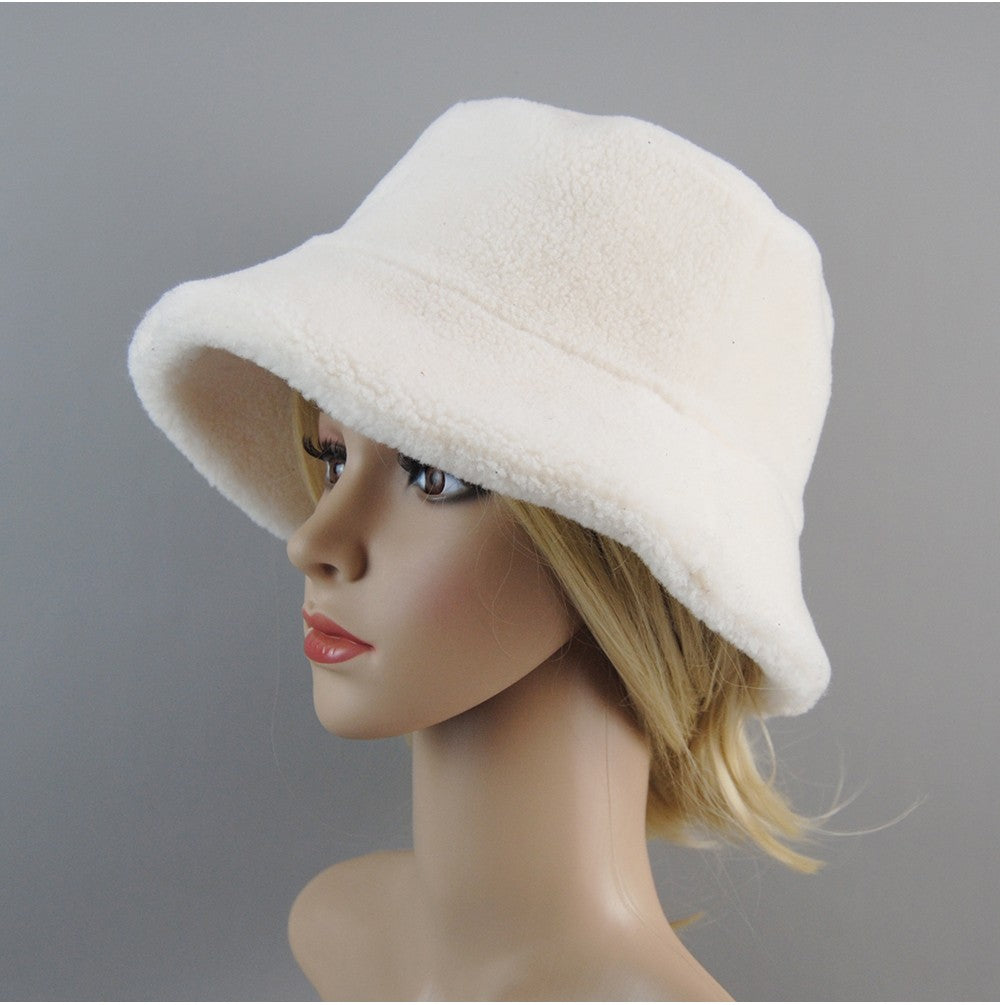 Chapéu de Pele de Carneiro Shearling Partículas Chapéus Femininos Inverno Quente Clássico Luxuoso Bonés de Alta Qualidade Chapéu Feminino Moda Novo Design Chapéu de Balde