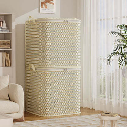 Extra Large Storage Bag - Multifunctional Bedding, Clothing, And Underwear Storage Bag With Zipper, Under Bed Storage Bag