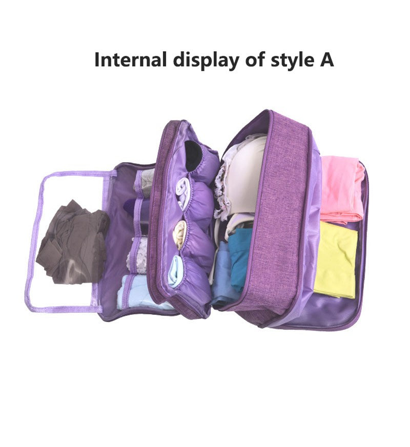 Travel Bra Organizer Bag Waterproof Panties Sock Underwear Storage Bag Daily Women Wash Package Cosmetic Finishing Bags