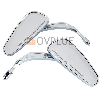 Espelhos retrovisores de motocicleta universais para Harley Touring Road Street Glide Electra Glide Sportster Iron 883 softail 1982-2024