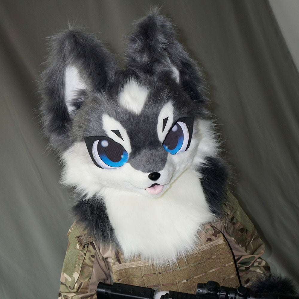 In Stock Fursuits Head Cheap Animal Head Costume Cat Furry Head Kemono Cute Dog Head Costume Role-Playing Costume