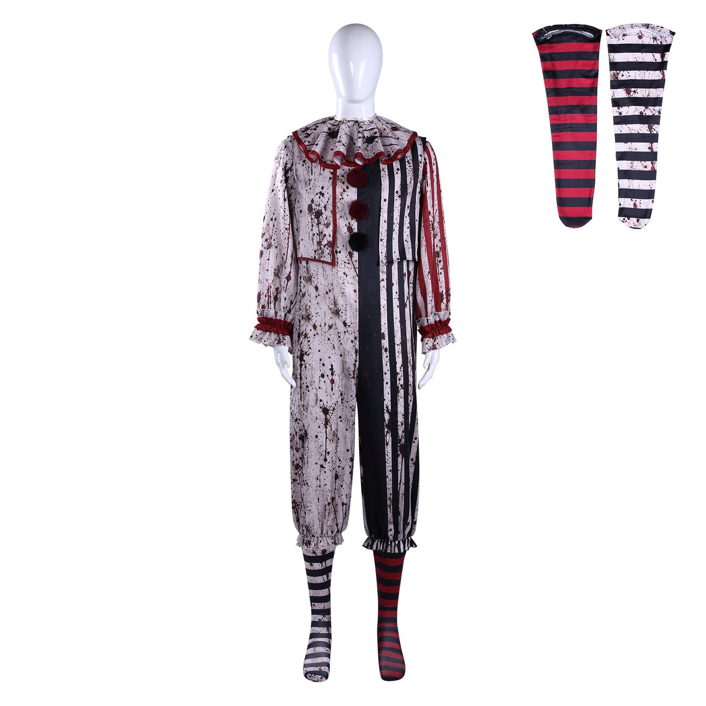 Terrifier Art Clown Joker Cosplay Costume Dark Clown Full Set for Men Women Role Play Horror Dress Suit Halloween Carnival Party