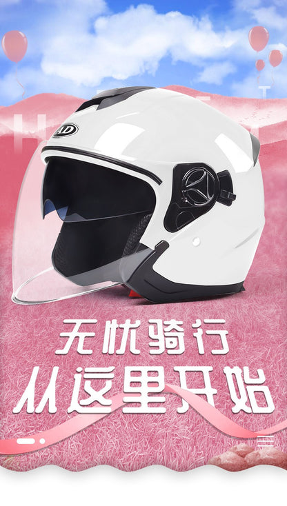 GB Certified Electric Car Helmet Ladies Winter Warm Battery Car Helmet Four Seasons General Motorcycle Half Helmet Male