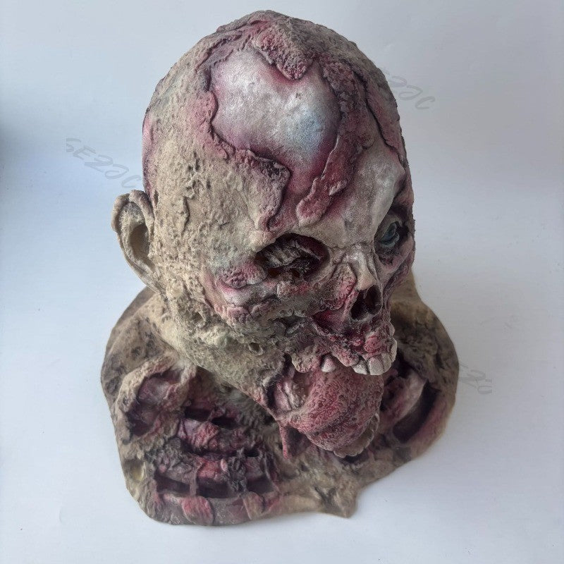 Halloween Ghost House Escape Room Terrifying Tongue Monster Headmask Mask Zombie Man Full Face Headmask