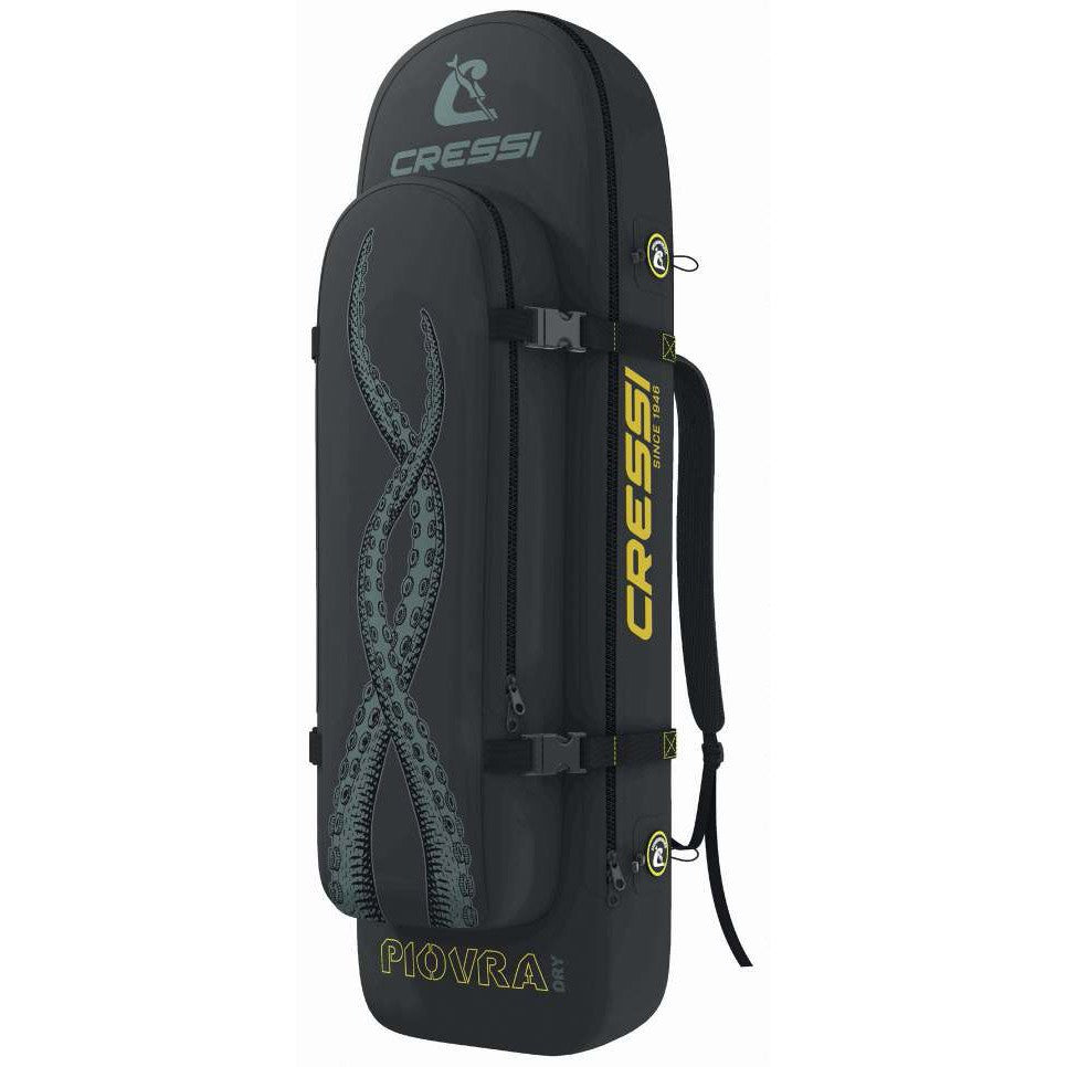 Cressi Fishing Freediving Fin Bag Backpack for Spearfishing Equipment Waterproof Scuba Long Blade Piovra