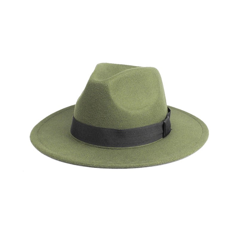 Topi Fedoras Musim Dingin Topi Jazz Klasik Felt Topi Fedora Panama Kasual untuk Pesta Putih chapeau luxe chapeu panama masculino