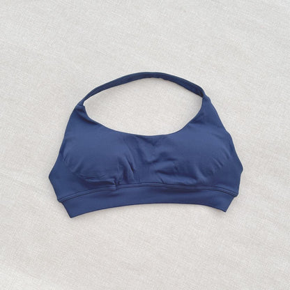 DF halter Neck Woman Sports Crop Bra  Comfortable gym bra Running Bra workout Sportswear