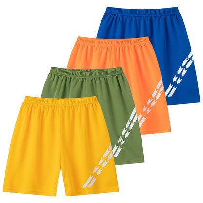 1/4 Piece Children's Fashion Printing Quick-drying Breathable Shorts Boy Running Basketball Football Joker 5 Pants Student Beach