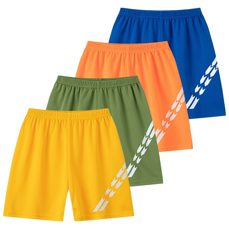 1/4 Piece Children's Fashion Printing Quick-drying Breathable Shorts Boy Running Basketball Football Joker 5 Pants Student Beach