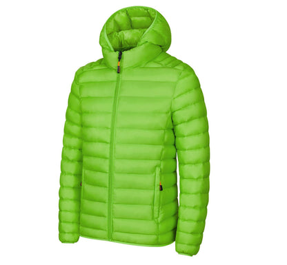 2025 New Men's Lightweight Cotton Jacket for Autumn and Winter - Multiple Colors, Stand-Up Collar & Hooded Design