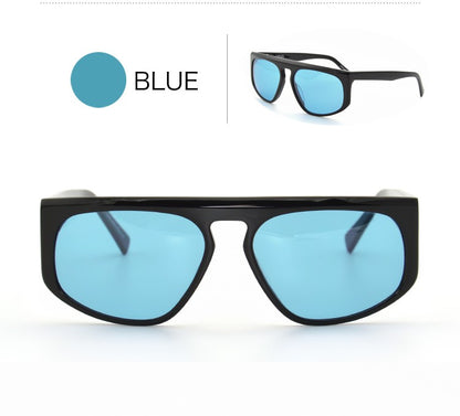 Iron Man Robert Downey Sunglasses Tony Stark Original Sunglasses Yellow Lens Cycling Glasses Man Car Driving Glasses Oversized