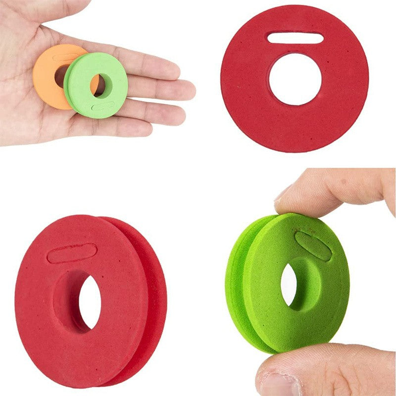 5/10pcs Fishing Foam Bobbin Diameter 4.5/5.8/6.8/10cm EVA Foam Spool Fishing Winding Board Mixed Color Fishing Line Winding Coil