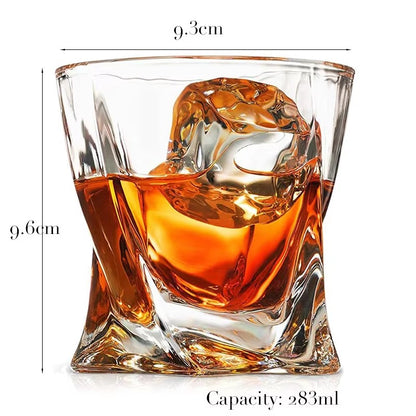 1 Copo de Uísque, Copos Tumbler para Whisky On the Rocks, Vidraria para Coquetéis, Scotch, Bourbon, Gin, Vodca, Conhaque
