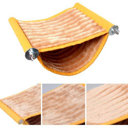 Casa de Ninho de Pássaros Quente de Inverno Abrigo de Cama Pendurada Gaiola de Finch de Pelúcia Fofa para Esconderijo de Pássaros Acessórios para Gaiola de Papagaio