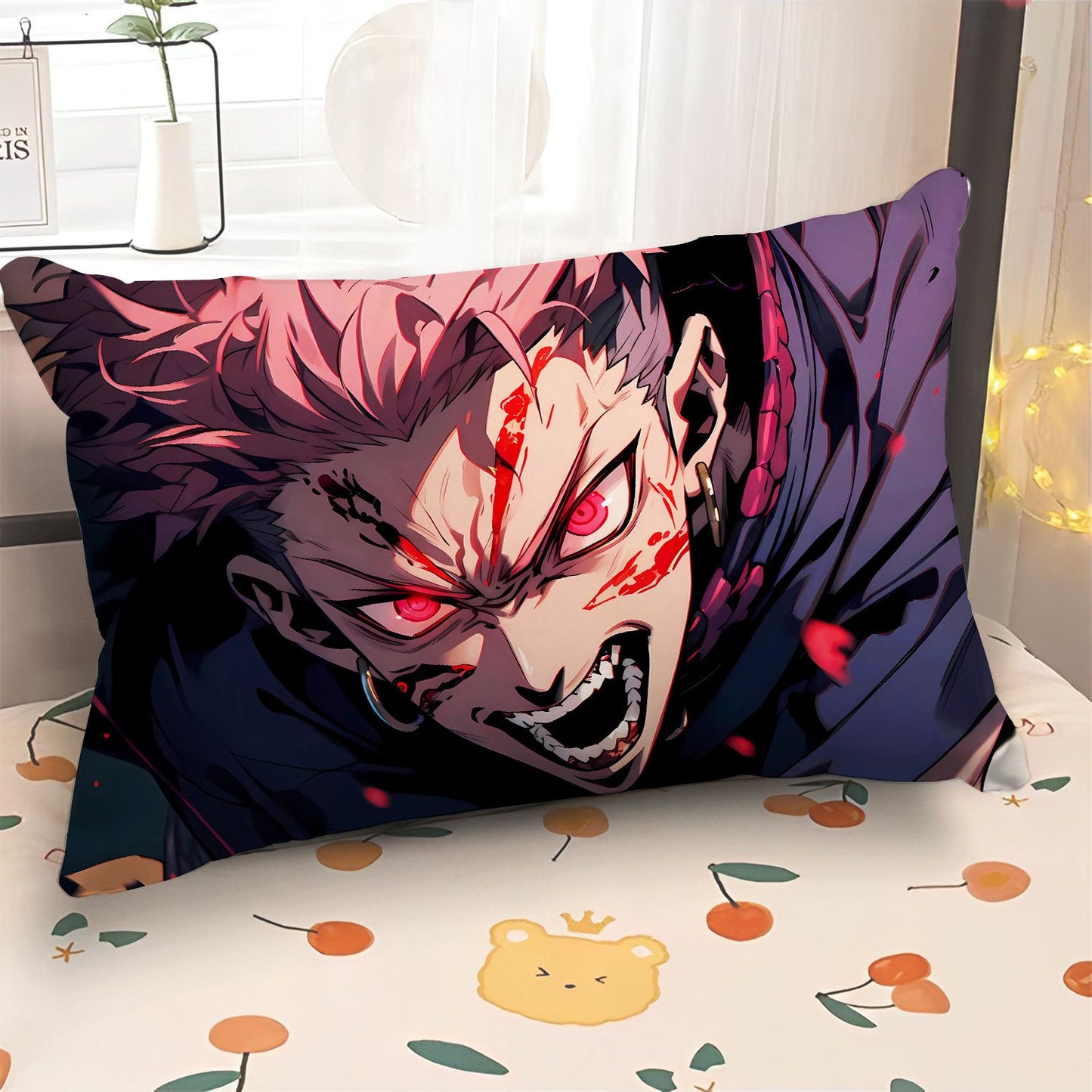 Jujutsu Kaisen peripheral pillow double side pillowcase Cartoon anime Itadori Yuji bedroom bed pillow Gojo Satoru soft pillow