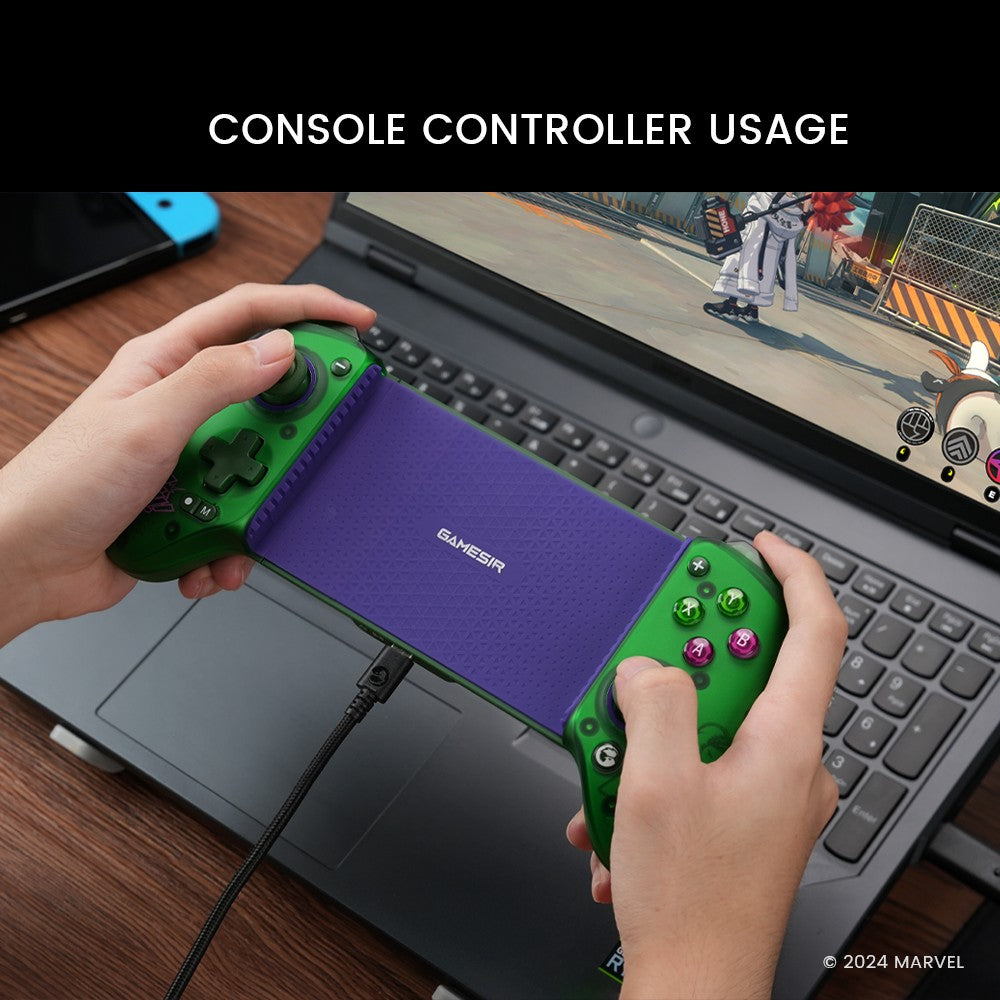 GameSir G8 Plus Hulk Edition Thanos Edition Mobile Gaming Controller for iOS Android Tablet Nintendo Switch 2/1 Steam PC Gamepad