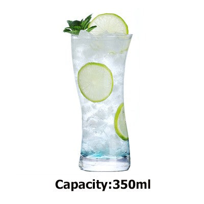 Copo Alto Criativo de Vidro Cristal Sem Chumbo Copo Collins para Bar para Água, Suco, Cerveja e Coquetel