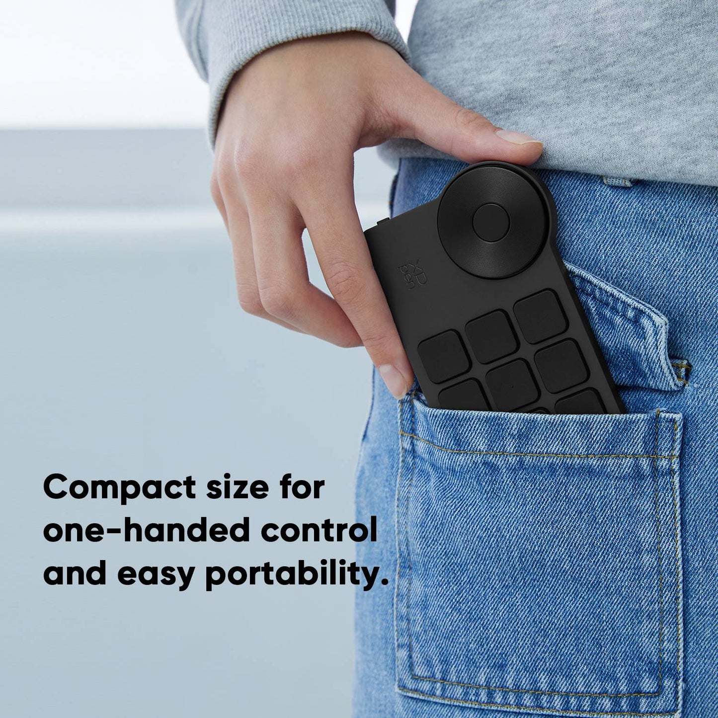 XPPen Controle Remoto sem Fio com Teclas de Atalho Express Key Bluetooth 5.0, teclas de atalho personalizáveis para monitor de tablet gráfico com caneta