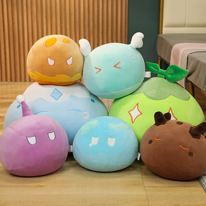 Genshin Slime Plush Throw Pillow Cute Genshin Impact Stuffed Cushio Sofa Decorative Throw Pillow Sleeping Back Cushion Decor