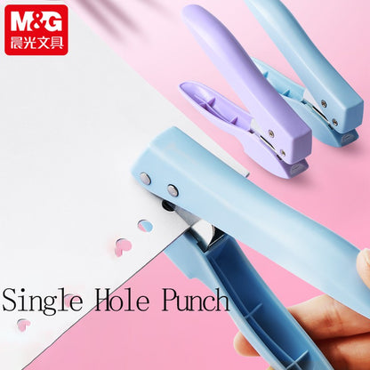 M&G 6mm Single Hole Punch for Paper 8 Sheets Capacity Scrapbook Punch Home Office School Supplies 6mm Diameter