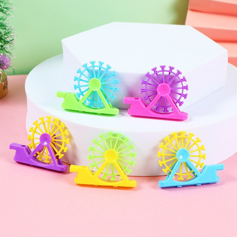 10/20/50PCS Children Cartoon Ferris Wheel Whistle Parent-Child Interaction Children'sToys Birthday Party Gift Random Color Tuya