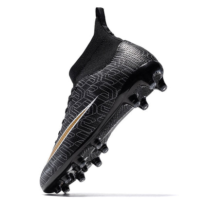 Men's and Women's Football Cleats Firm Ground Outdoor Football Shoes Lightweight Sports Sneaker Rugby Boots