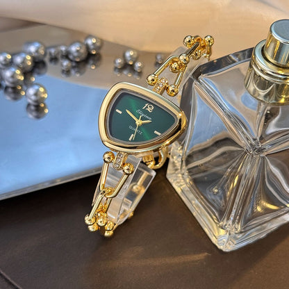 Ladies' Fashionable Trendy U-Shaped Quartz Watch with New Polygonal Alloy Case Must-Have Accessory for Trendy Outfits