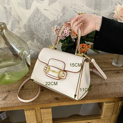 Acessórios femininos de fivela de couro metal com chapéu de feltro de pele com top côncavo e convexo, chapéu fedora e conjunto de bolsa combinando, estilo retrô