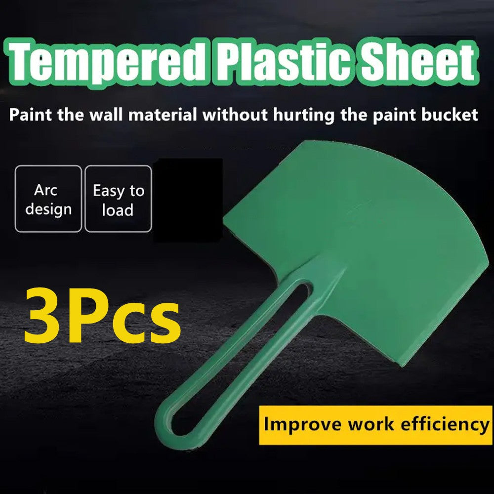 1-3 peças de pás de balde curvas, espátula, raspador, massa de calafetar, tinta, drywall, ferramentas de construção de emplastro e reparo de decalques