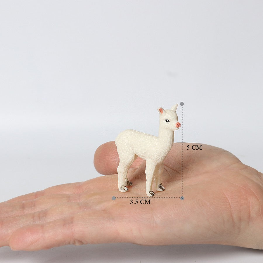 Realistic Farm World Alpaca Animal Model Figures Llama Toy Figurine Zoo Education Collection Home Decor Playset Kids Gifts