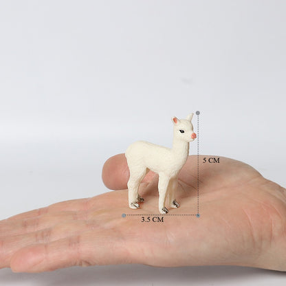 Realistic Farm World Alpaca Animal Model Figures Llama Toy Figurine Zoo Education Collection Home Decor Playset Kids Gifts