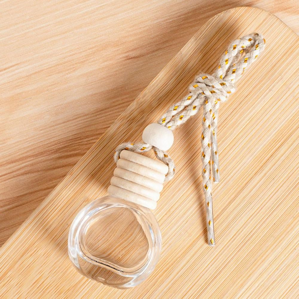 Car Essential Oil Diffuser Empty Glass Perfume Bottles Car Air Freshener Perfume Bottle Aromatherapy Fragrance Essential Oil