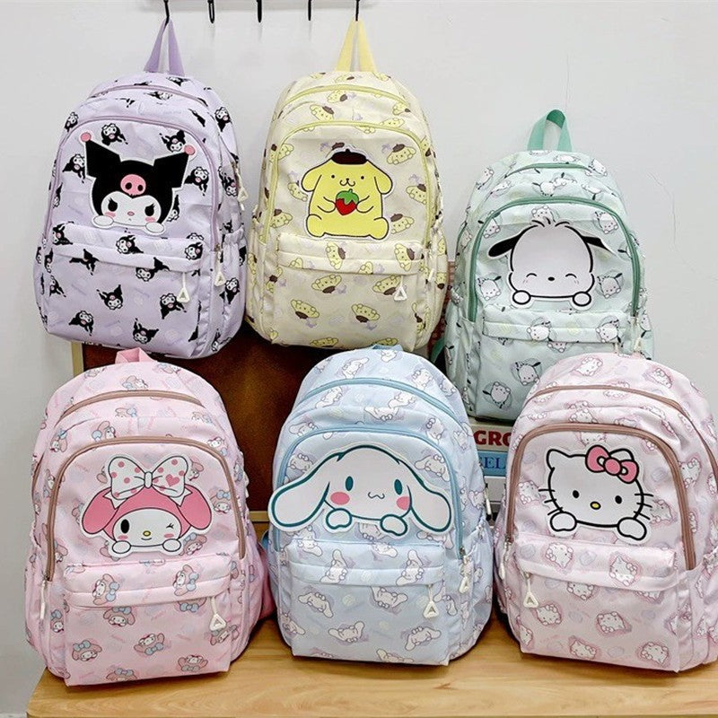 Mochilas infantis de desenho animado de grande capacidade, mochila escolar fofa para meninos e meninas, bolsa de ombro de alta qualidade.