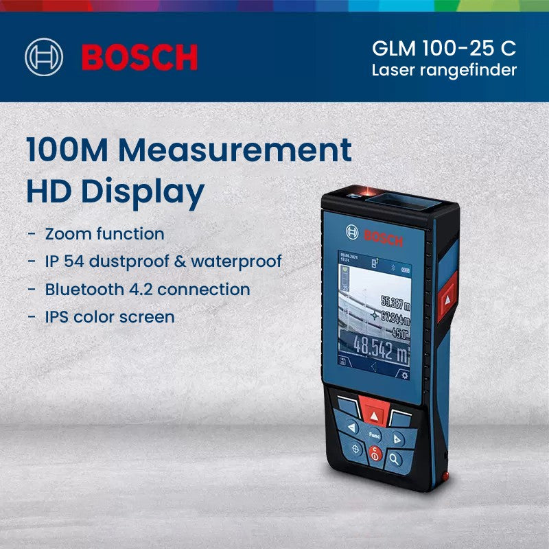 Medidor de Distância a Laser Bosch Trena a Laser Medidor a Laser Profissional Medidor de Distância Ótico Preciso 30-50m Equipamento de Pesquisa