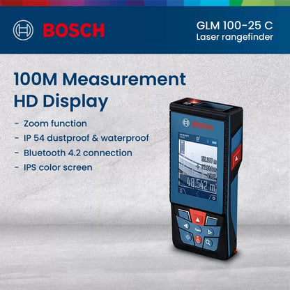 Medidor de Distância a Laser Bosch Trena a Laser Medidor a Laser Profissional Medidor de Distância Ótico Preciso 30-50m Equipamento de Pesquisa
