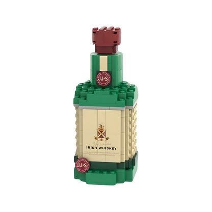 No Box Creative Whiskey Bottle Building Blocks, 3D Puzzle DIY Model Kits for Adults, Home Bar Decoration, 10 Styles Available
