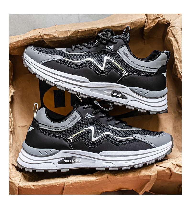 Men's Breathable Running Shoes Anti-skid Athletic Sneakers 2025 Casual Shoes Walking Shoes Lightweight Trendy Casual Sports Shoe