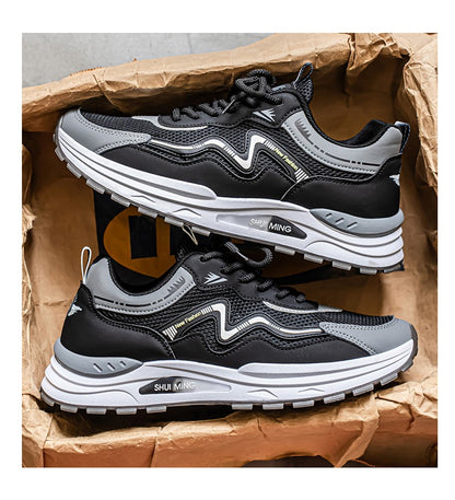 Men's Breathable Running Shoes Anti-skid Athletic Sneakers 2025 Casual Shoes Walking Shoes Lightweight Trendy Casual Sports Shoe
