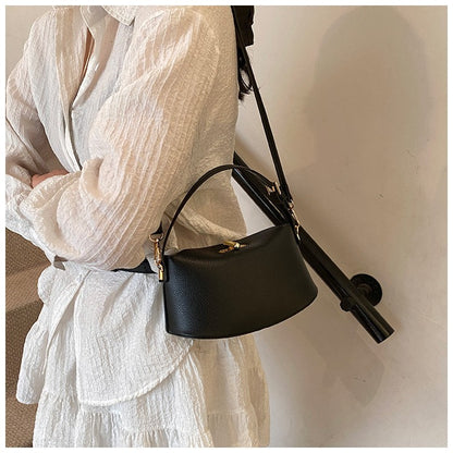 Niche Brand Women's Fashion Handbag Soft Versatile Shoulder Messenger Bag 2025 Super Hot Yellow Portable Bucket Bag Women's Bag